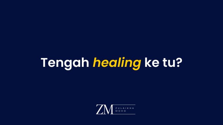 “Tengah healing ke tu?”